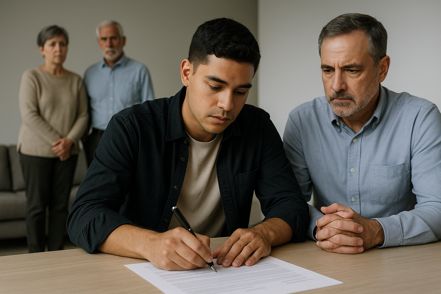 ¿Soy el responsable legal de mis padres biológicos después de haber sido dado en adopción?